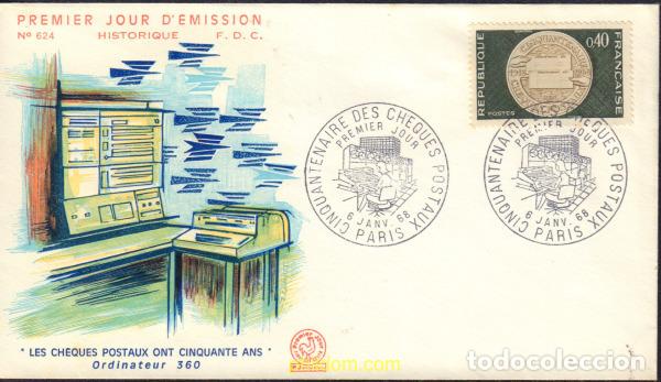 Sellos: 578466 MNH FRANCIA 1968 50 A&Ntilde;OS DEL CHEQUE POSTAL