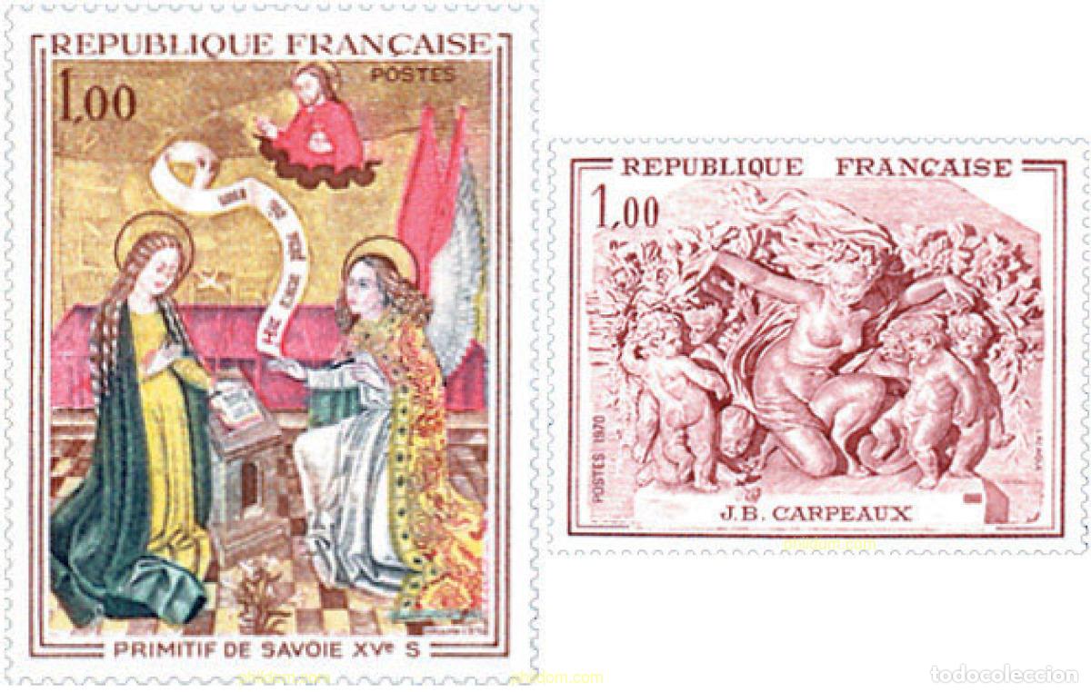 Sellos: 122187 MNH FRANCIA 1970 OBRAS DE ARTE