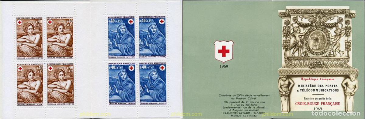 Sellos: 142159 MNH FRANCIA 1969 PRO CRUZ ROJA