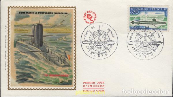Sellos: 439175 MNH FRANCIA 1969 SUBMARINOS