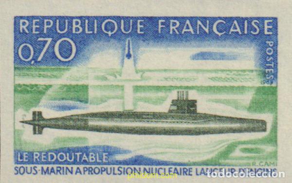Sellos: 581479 MNH FRANCIA 1969 SUBMARINOS