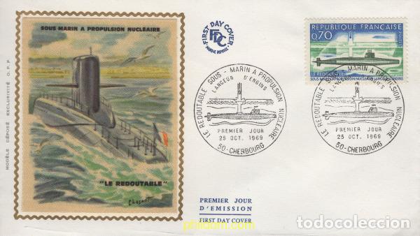 Sellos: 643839 MNH FRANCIA 1969 SUBMARINOS