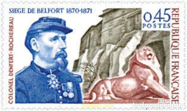 Sellos: 122254 MNH FRANCIA 1970 100 ANIVERSARIO DEL LEON DE BELFORT