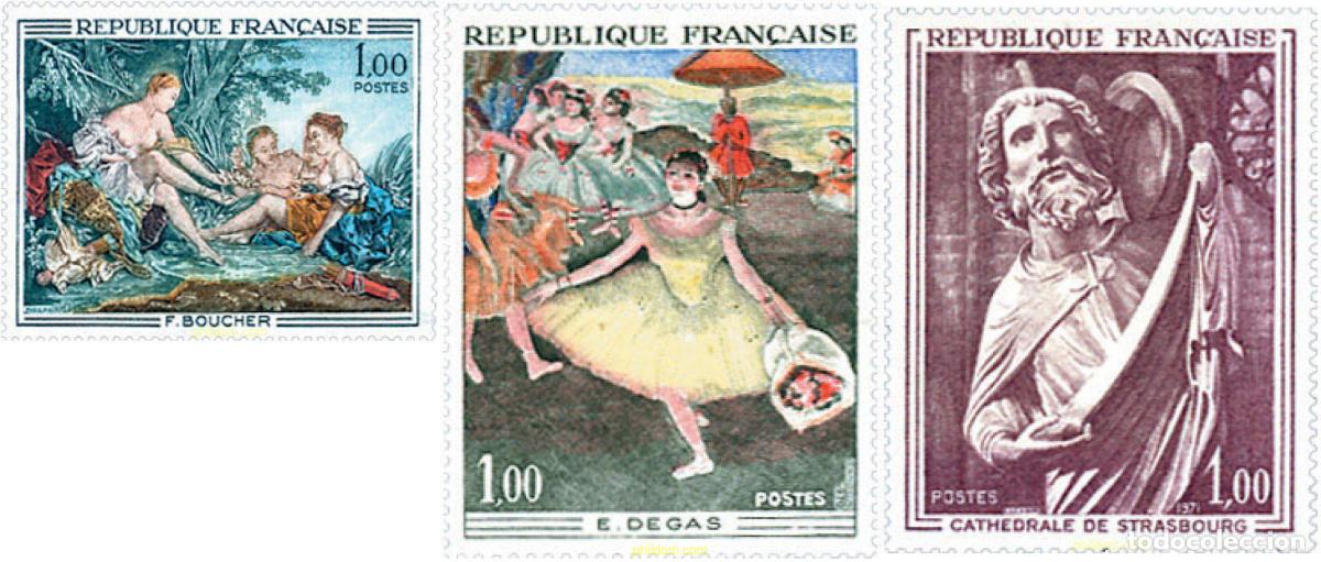 Sellos: 122242 MNH FRANCIA 1970 OBRAS DE ARTE