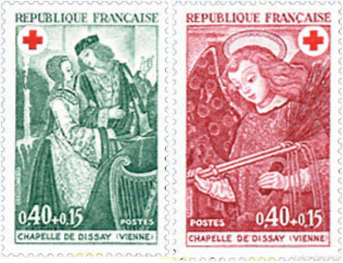 Sellos: 122274 MNH FRANCIA 1970 PRO CRUZ ROJA
