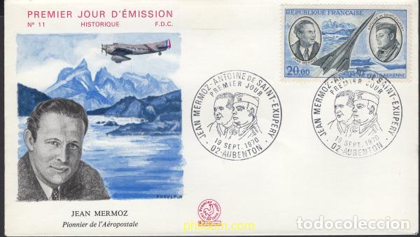 Sellos: 546431 MNH FRANCIA 1970 PIONEROS DE LA AVIACION