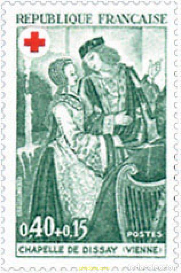 Sellos: 245304 MNH FRANCIA 1970 PRO CRUZ ROJA