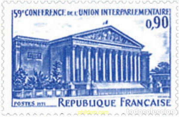 Briefmarken: 122455 MNH FRANCIA 1971 59 CONFERENCIA DE LA UNION INTERPARLAMENTARIA