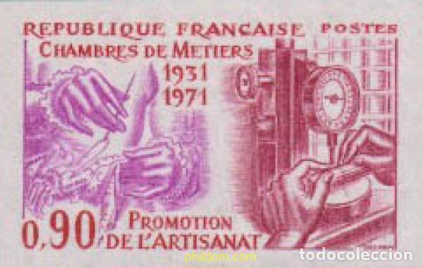 Sellos: 626421 MNH FRANCIA 1971 40 ANIVERSARIO DE LA ASAMBLEA PERMANENTE DE CAMARAS DE COMERCIO