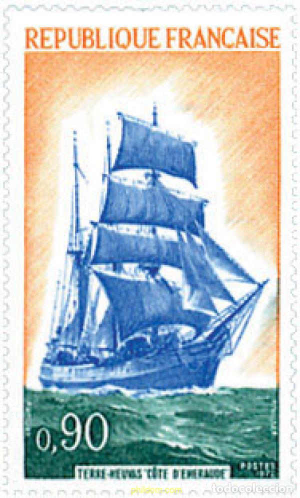 Sellos: 122472 MNH FRANCIA 1972 VELERO