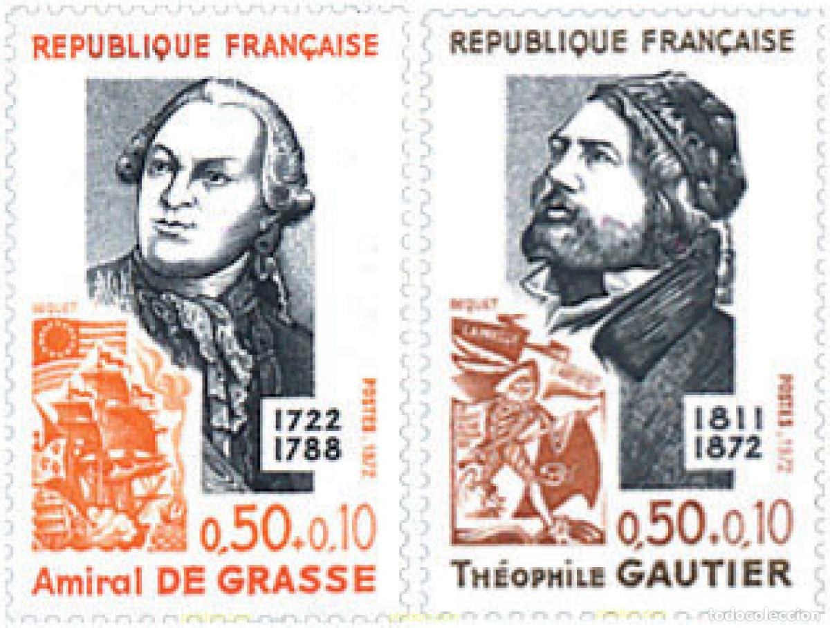 Sellos: 122535 MNH FRANCIA 1972 PERSONAJES CELEBRES