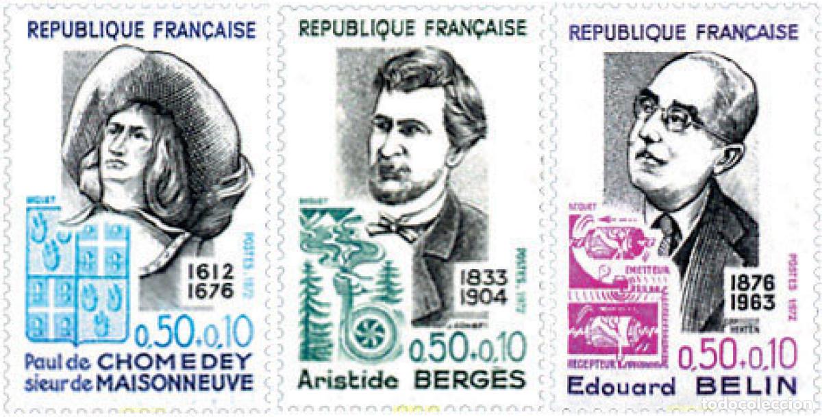 Sellos: 245290 MNH FRANCIA 1972 PERSONAJES CELEBRES