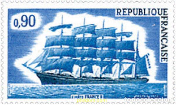 Sellos: 122646 MNH FRANCIA 1973 VELERO