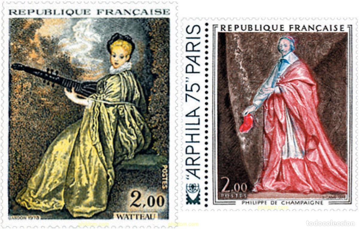 Sellos: 122655 MNH FRANCIA 1973 OBRAS DE ARTE