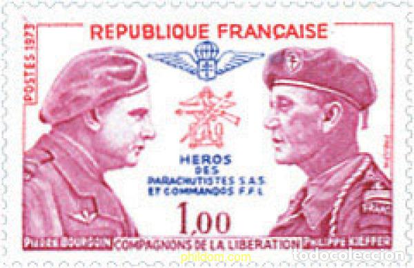 Sellos: 122686 MNH FRANCIA 1973 PIERRE BOURGOIN Y PHILIPPE KIEFFER