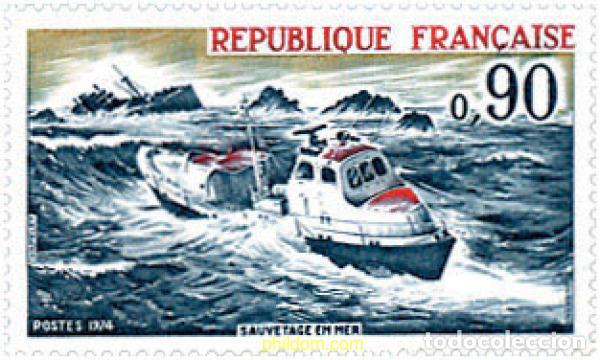 Sellos: 122711 MNH FRANCIA 1974 SALVAMENTO Y SERVICIOS DE SOCORRO
