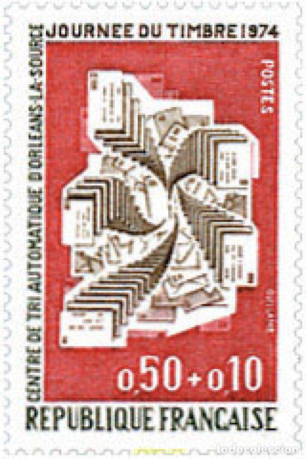 Sellos: 122708 MNH FRANCIA 1974 DIA DEL SELLO