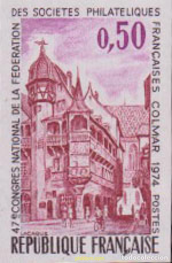 Sellos: 612741 MNH FRANCIA 1974 47 CONGRESO NACIONAL DE LA FEDERACION DE SOCIEDADES FILATELICAS FRANCESAS
