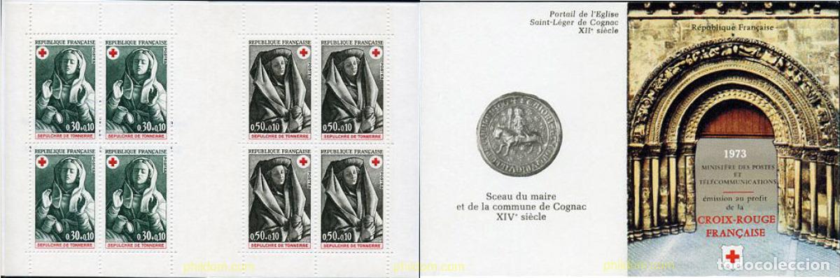 Sellos: 142211 MNH FRANCIA 1973 PRO CRUZ ROJA