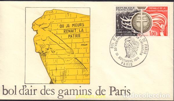 Sellos: 439428 MNH FRANCIA 1974 30 ANIVERSARIO DE LA LIBERACION