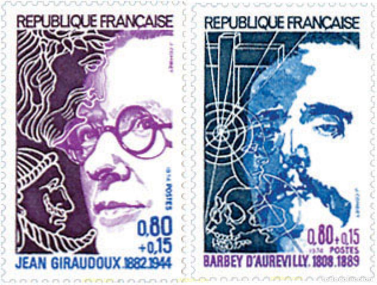 Sellos: 122734 MNH FRANCIA 1974 PERSONAJES CELEBRES