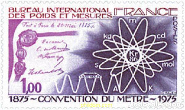 Sellos: 122753 MNH FRANCIA 1975 CONVENCION DEL METRO
