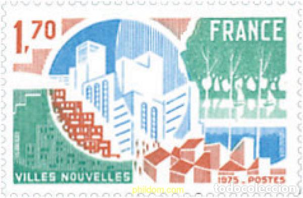 Sellos: 122781 MNH FRANCIA 1975 NUEVAS CIUDADES