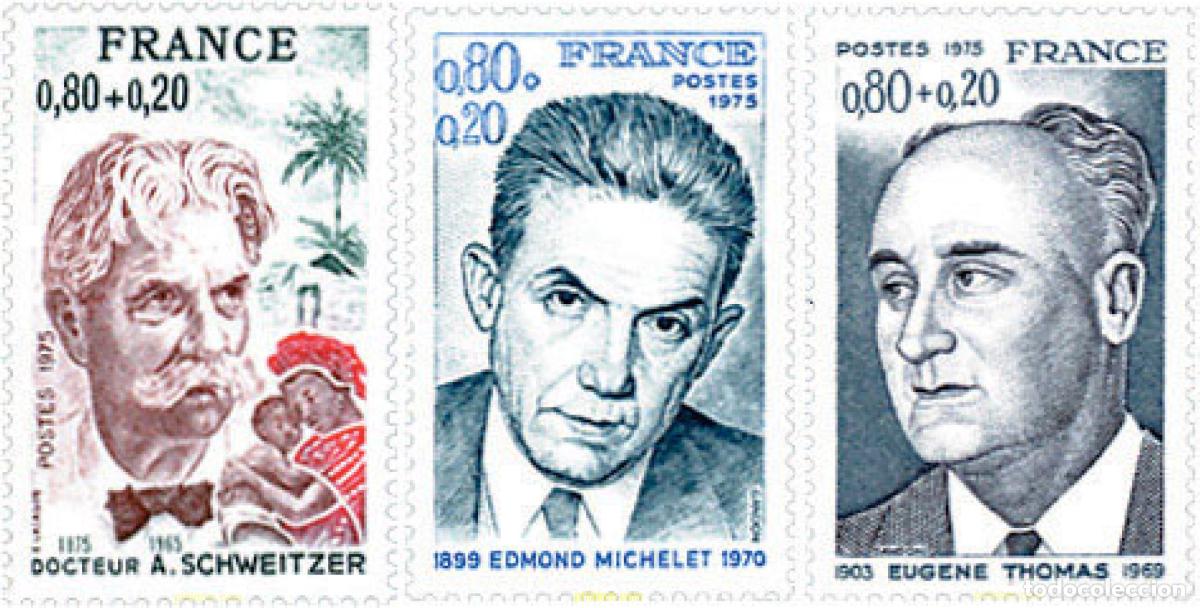 Sellos: 245237 MNH FRANCIA 1974 PERSONAJES CELEBRES