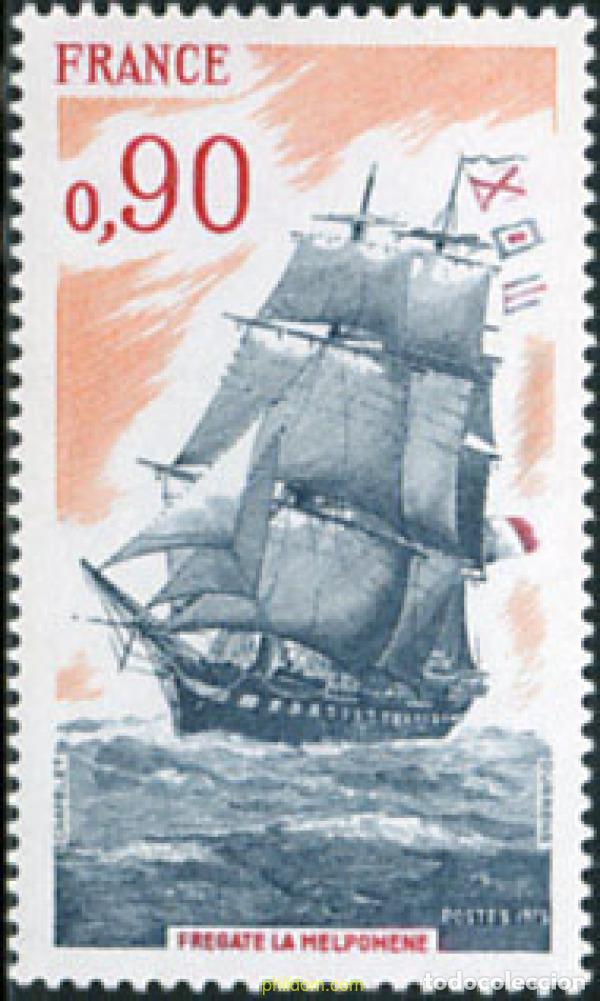 Sellos: 122847 MNH FRANCIA 1975 BUQUE ESCUELA