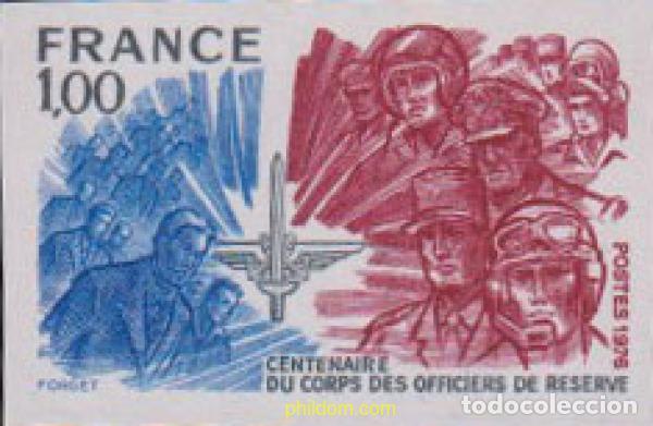 Sellos: 612740 MNH FRANCIA 1976 CENTENARIO DE LOS CUERPOS OFICIALES DE RESERVA