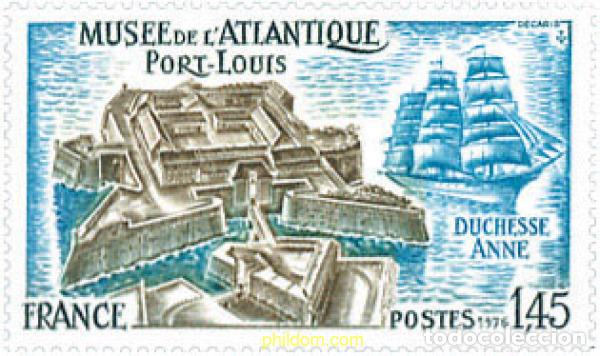 Sellos: 123014 MNH FRANCIA 1976 CIUDADELA DE PORT-LOUIS