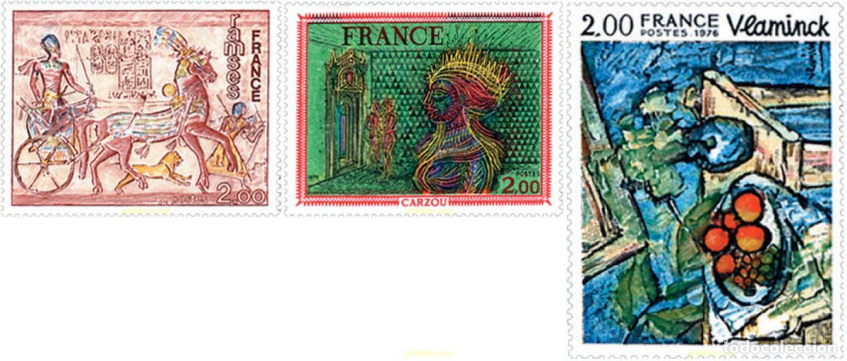 Sellos: 122982 MNH FRANCIA 1976 OBRAS DE ARTE