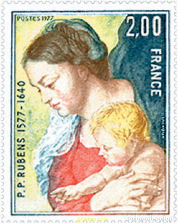Sellos: 123139 MNH FRANCIA 1977 400 ANIVERSARIO DEL NACIMIENTO DE P.P. RUBENS