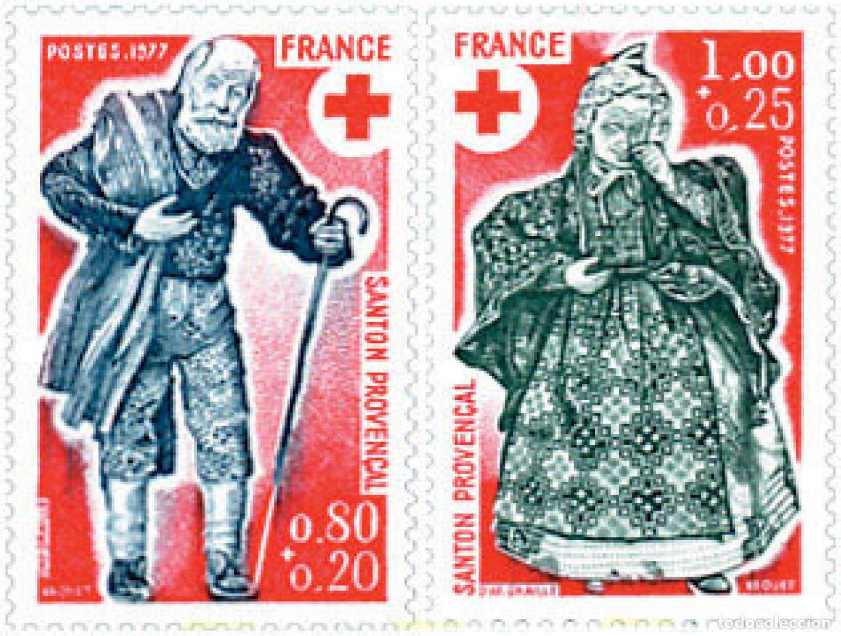 Stamps: 123144 MNH FRANCIA 1977 PRO CRUZ ROJA