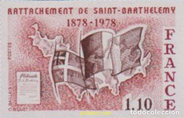Stamps: 612739 MNH FRANCIA 1978 INTEGRACION DE LA ISLA DE SAINT-BARTHELEMY EN LA FRANCIA