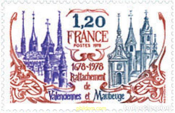 Briefmarken: 123213 MNH FRANCIA 1978 300 ANIVERSARIO DE LA RELACION DE VALENCIANOS Y MAUBEUGE