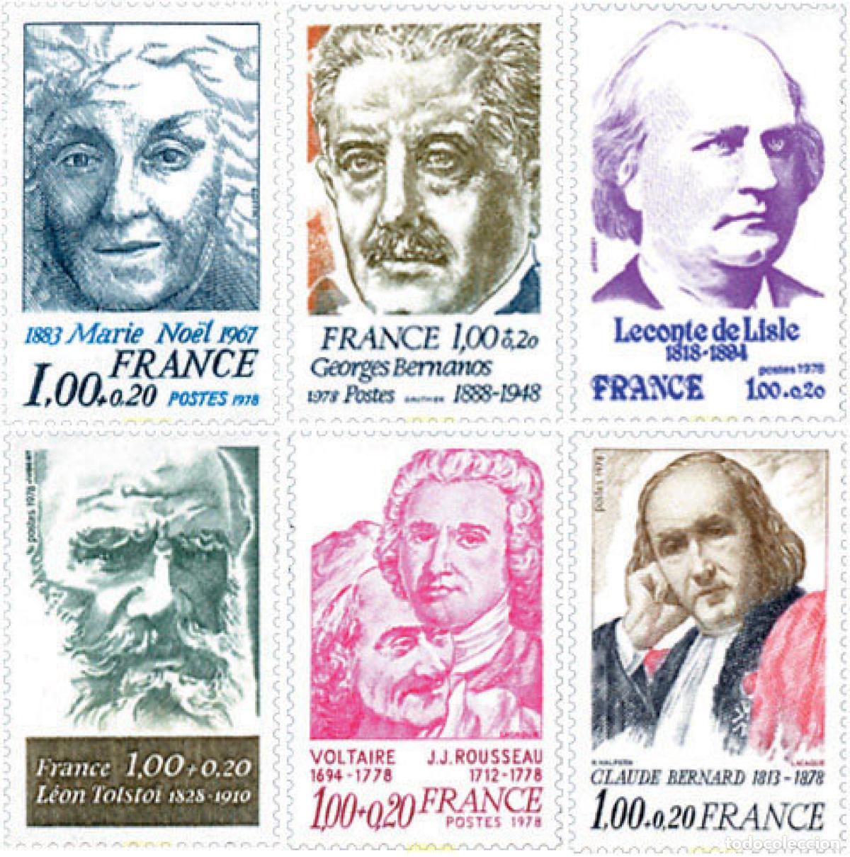 Briefmarken: 123172 MNH FRANCIA 1978 PERSONAJES CELEBRES