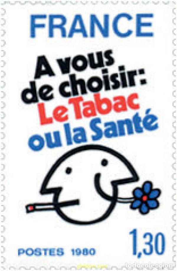 Briefmarken: 123269 MNH FRANCIA 1980 LUCHA CONTRA EL TABAQUISMO