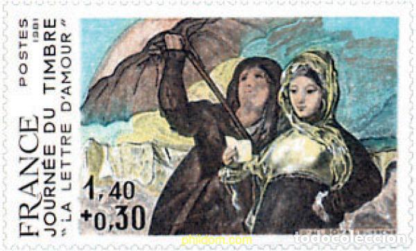 Sellos: 123332 MNH FRANCIA 1981 DIA DEL SELLO