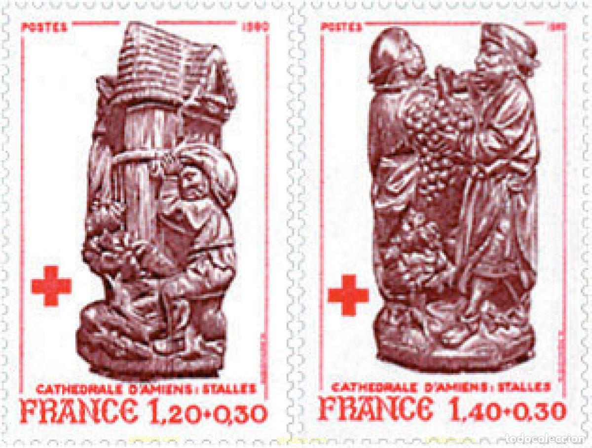 Sellos: 142257 MNH FRANCIA 1980 PRO CRUZ ROJA