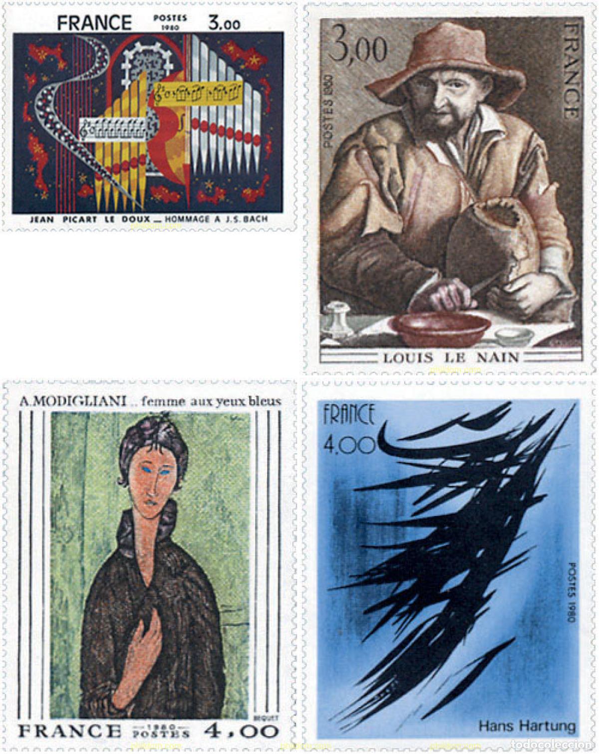 Sellos: 123283 MNH FRANCIA 1980 OBRAS DE ARTE