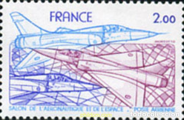 Sellos: 123367 MNH FRANCIA 1981 SALON INTERNACIONAL DE AERONAUTICA Y DE ESPACIO