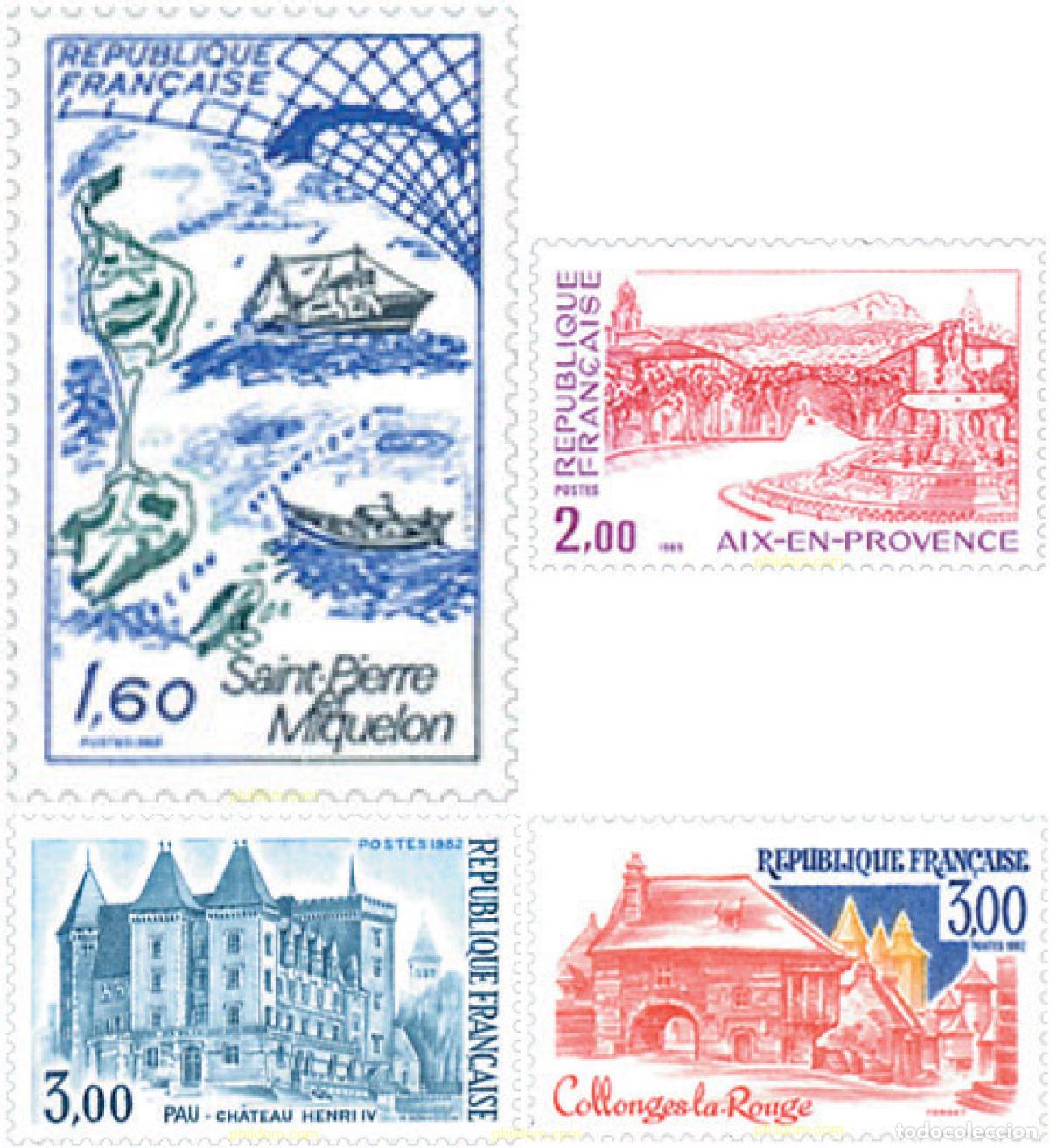 Timbres: 123485 MNH FRANCIA 1982 TURISMO
