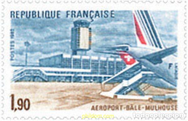 Sellos: 123526 MNH FRANCIA 1982 AEROPUERTOS