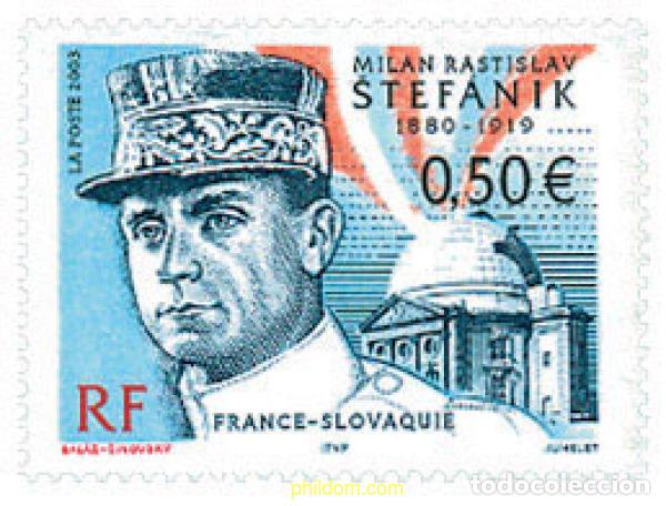 Sellos: 123542 MNH FRANCIA 2003 HOMENAJE A MILAN R. STEFANIK