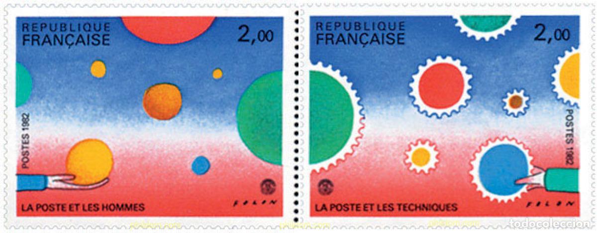 Sellos: 123489 MNH FRANCIA 1982 PHILEXFRANCE 82. EXPOSICION FILATELICA INTERNACIONAL