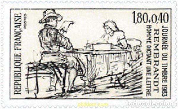 Sellos: 123632 MNH FRANCIA 1983 DIA DEL SELLO