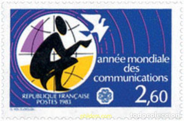 Timbres: 123636 MNH FRANCIA 1983 A&Ntilde;O MUNDIAL DE LAS COMUNICACIONES