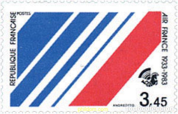 Timbres: 123665 MNH FRANCIA 1983 50 ANIVERSARIO DE LA CREACION DE LA COMPA&Ntilde;IA AIR-FRANCE