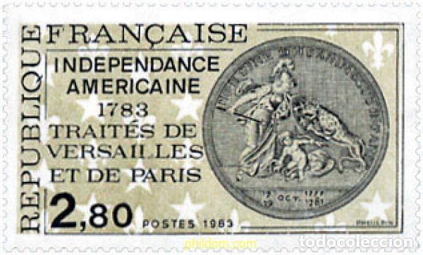 Timbres: 123670 MNH FRANCIA 1983 INDEPENDENCIA AMERICANA 1783